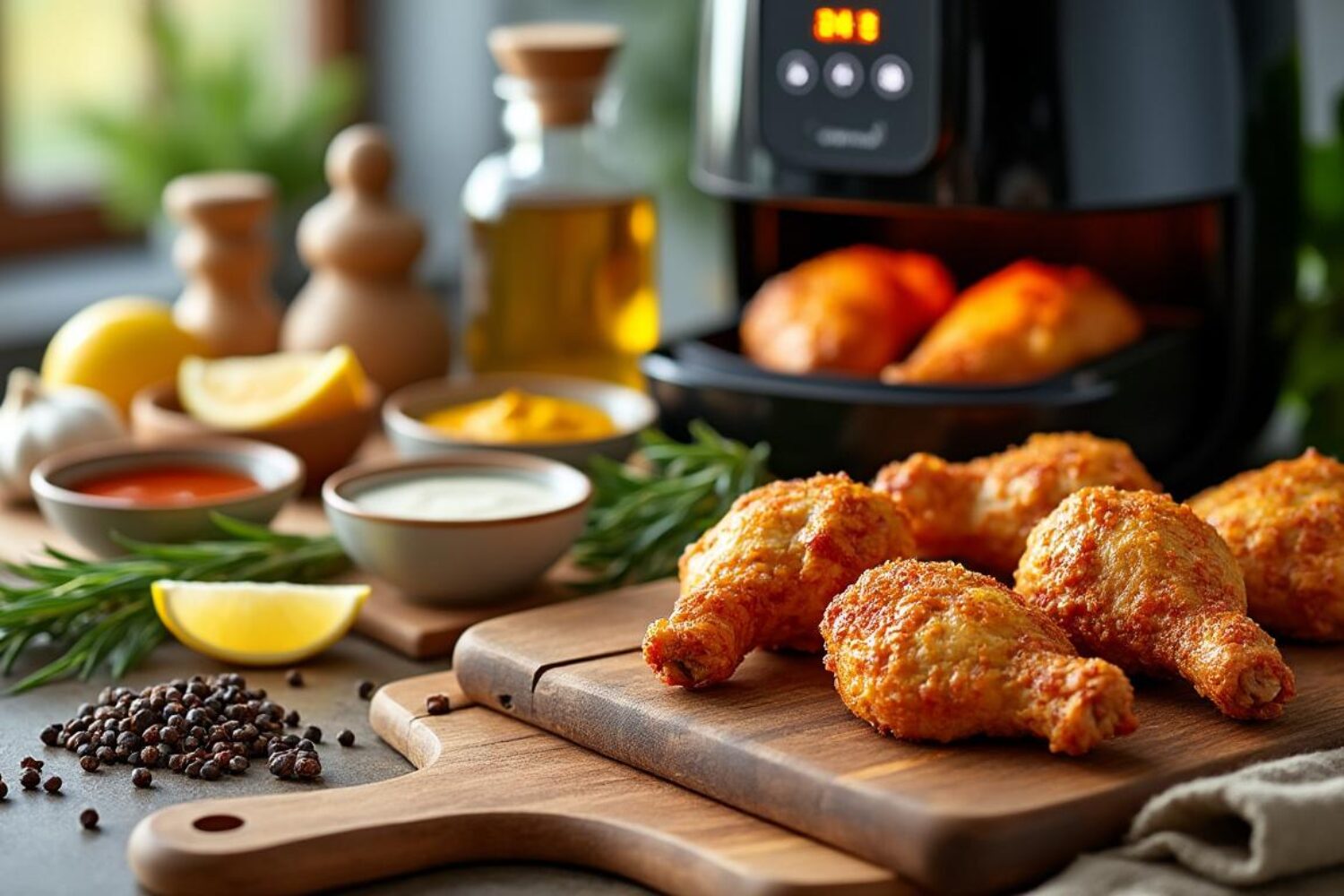 Recette de cuisse de poulet à l&rsquo;Air Fryer : cuisson, astuces et variations délicieuses