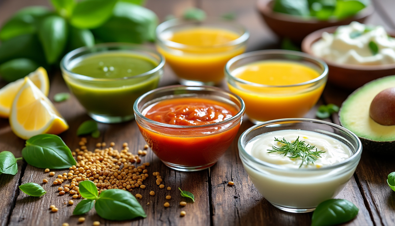 découvrez 5 recettes savoureuses de sauces salade sans vinaigre, parfaites pour varier vos assaisonnements et sublimer vos plats frais.