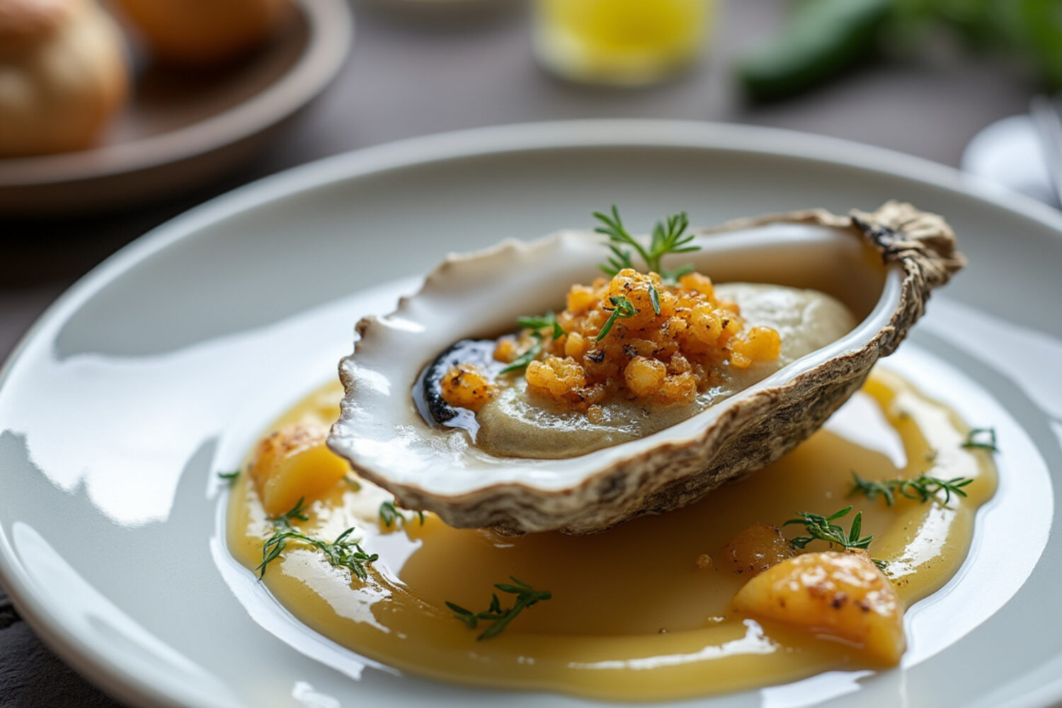 Recette d&rsquo;huître chaude gastronomique : une préparation aux échalotes et au champagne