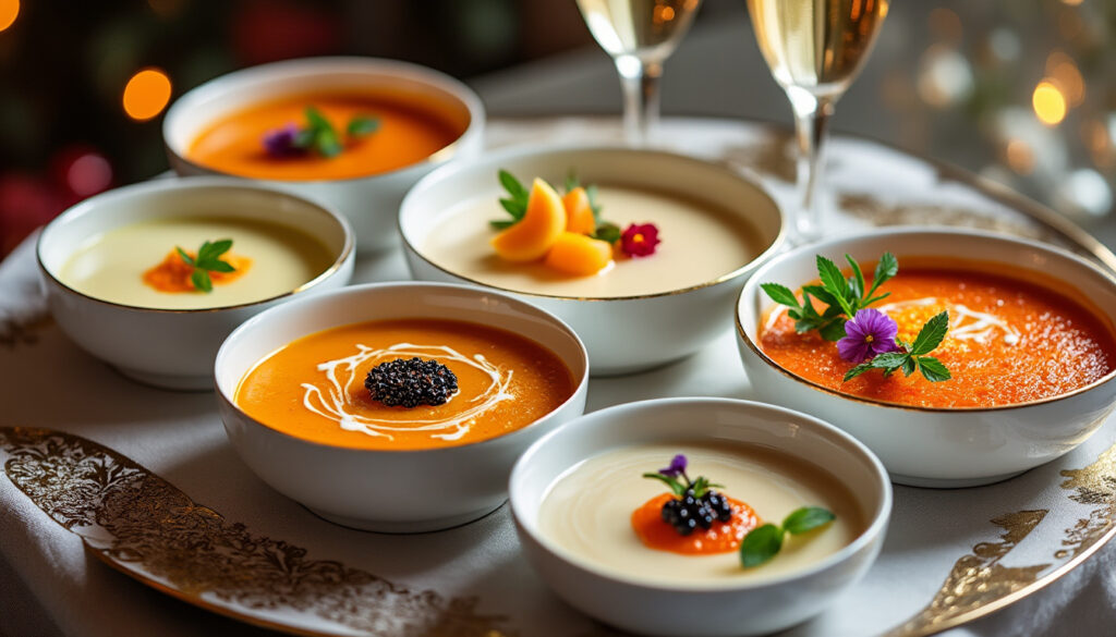 découvrez 5 recettes originales et festives de soupe de champagne pour réussir vos apéritifs et célébrations avec élégance et gourmandise.