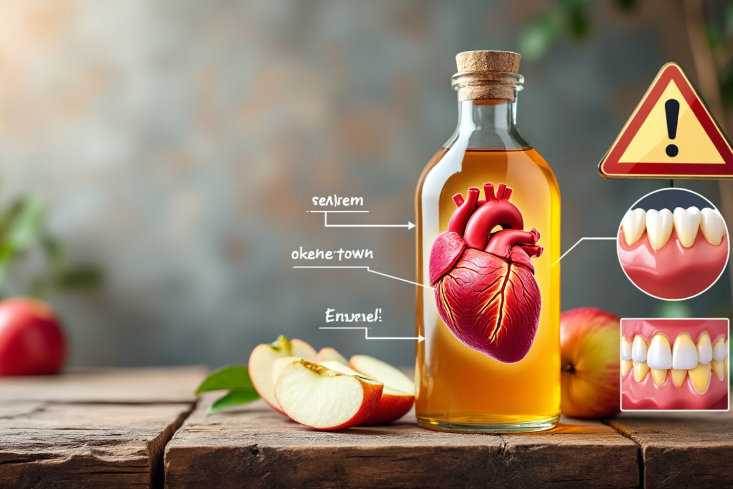 Vinaigre de cidre : dangers pour la santé, les dents et le cœur à connaître