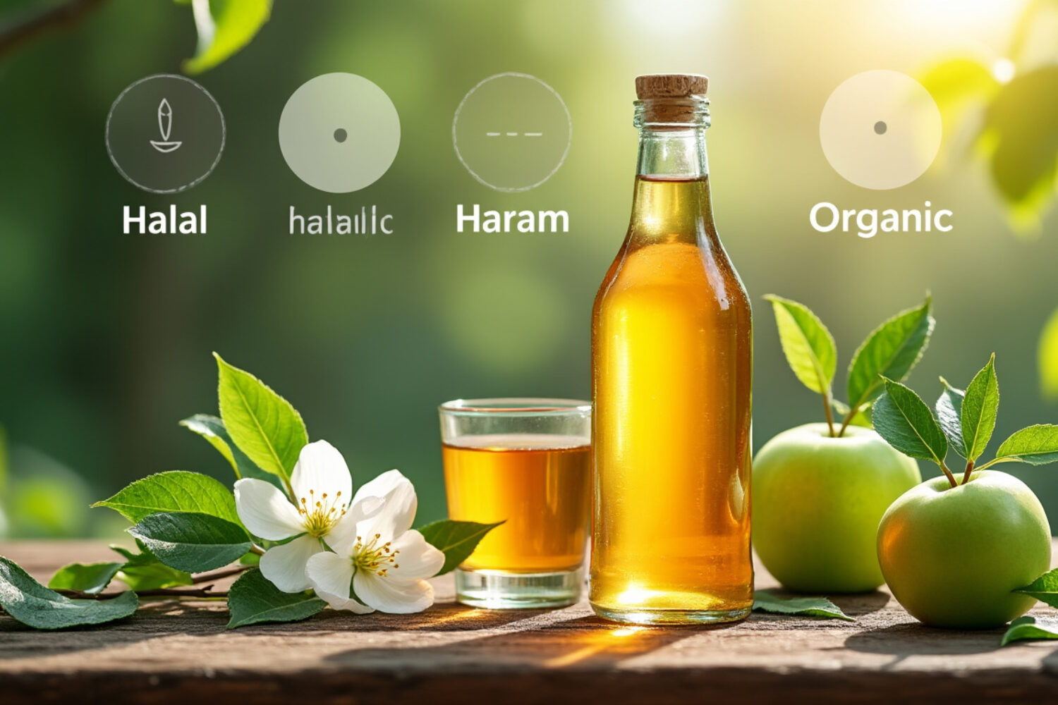 Vinaigre de cidre halal : différences entre halal, haram et bio expliquées